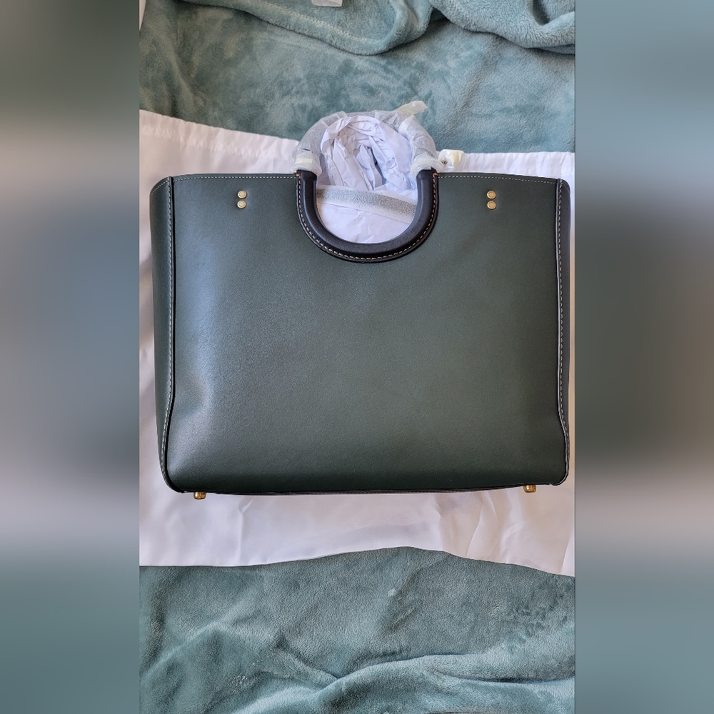 Coach Rae Tote in Amazon Green - NWT